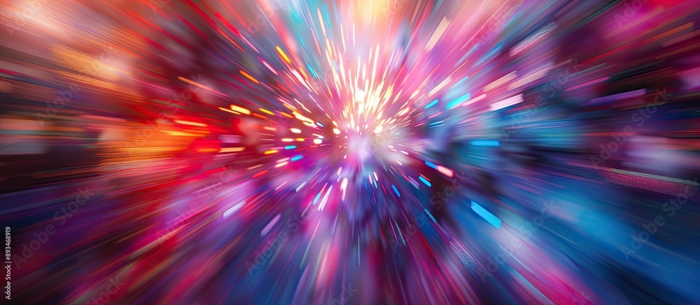 Aufkleber Vibrant blur backdrop with copy space image.