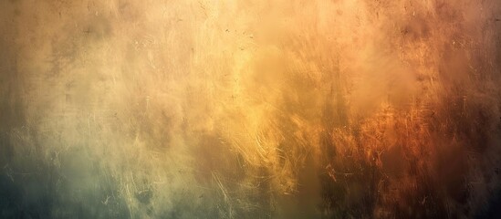 Obraz premium Abstract soft wallpaper with copy space featuring gradient hues of brown, bronze, brass, gray, and copper blending seamlessly in a blurred design.