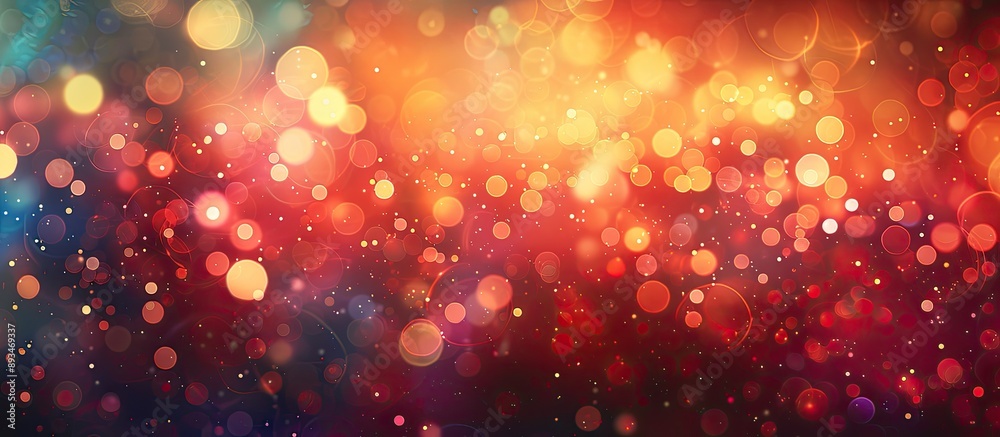 Poster bokeh background with blurred glittering lights, ideal for christmas, parties, and new year concepts