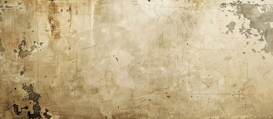 Fototapeta premium A textured cream grunge wall serves as a background with space for displaying images.