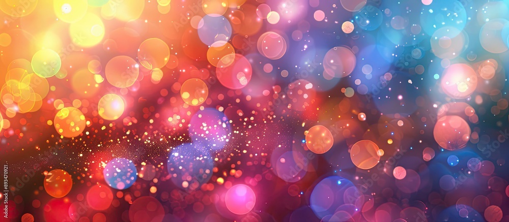Leinwandbilder Bokeh background with an abstract texture, suitable for usage in designs requiring copy space image.