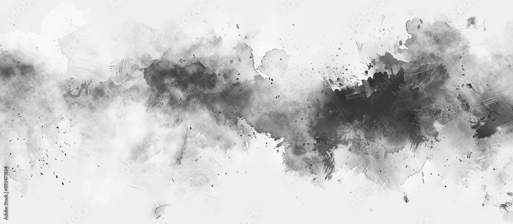 Leinwandbilder watercolor texture background with black and white tones, ideal for including text or images with co