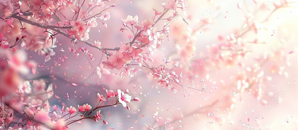 Aufkleber sakura and cherry blossom are terms used interchangeably with 'copy space image.'