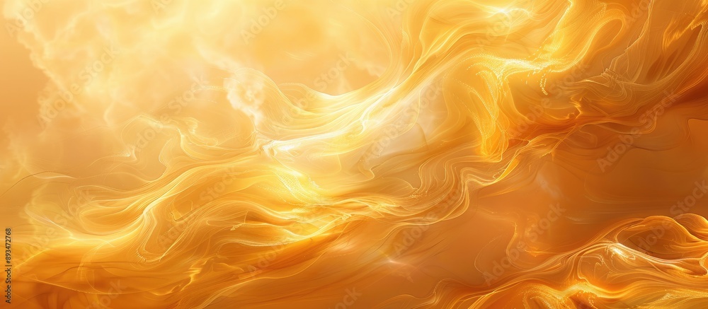 Leinwandbilder abstract background image with swirling orange-gold clouds and copy space image included.