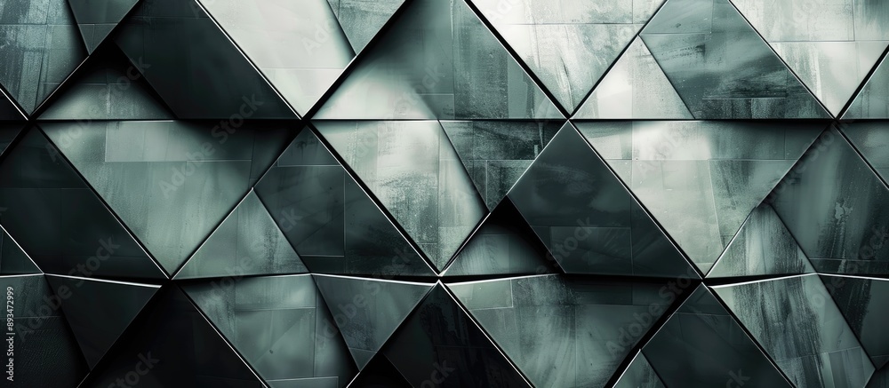 Aufkleber gray rhombus and glass geometric background with copy space image for text.