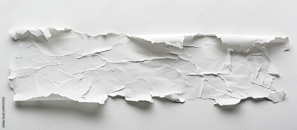 Poster a torn white sheet with a copy space image