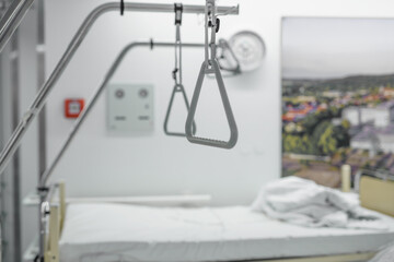 Transportable beds for sick and non-ambulatory patients in the hospital. Devices for transporting...