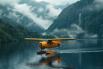 Tourist Biplane Offers Scenic River Flights at Super Low Altitudes