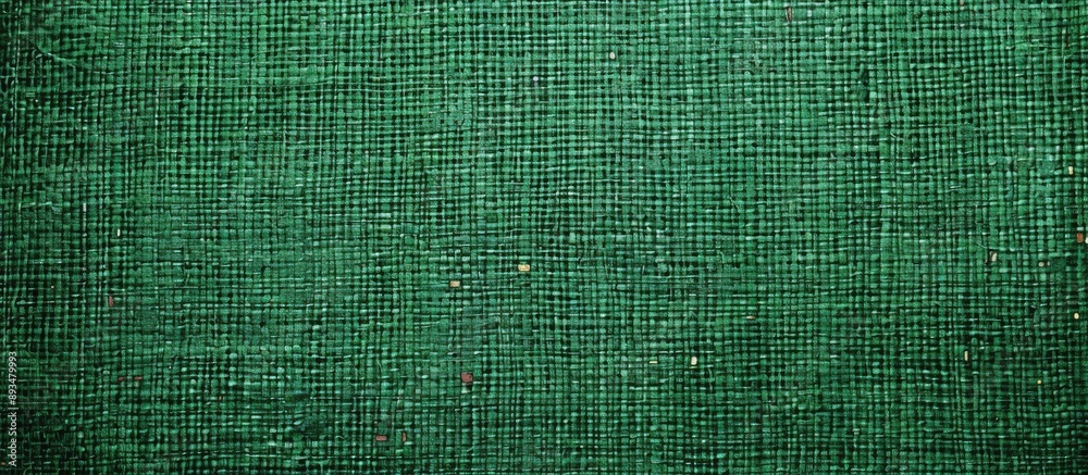 Poster green canvas fabric background resembling natural linen with copy space image