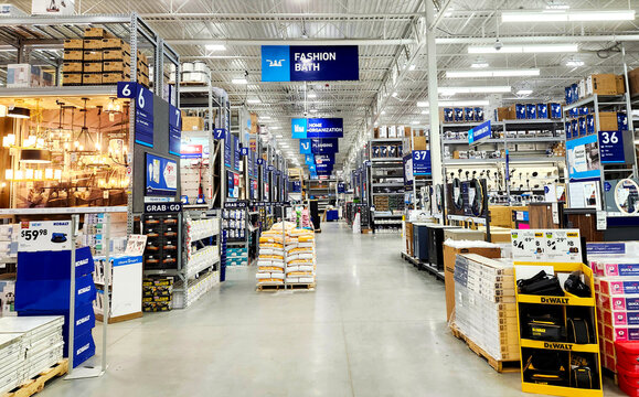 Lowe's Home Improvement Store Interior, Hope Mills, North Carolina, USA