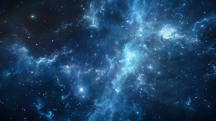 Naklejka premium Starfield in deep space many light years far from the Earth