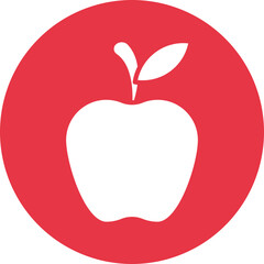 Apple glyph circle icon