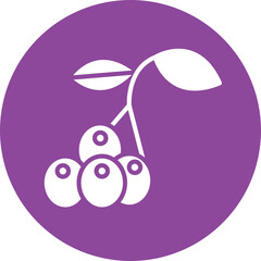 huckleberry glyph circle icon