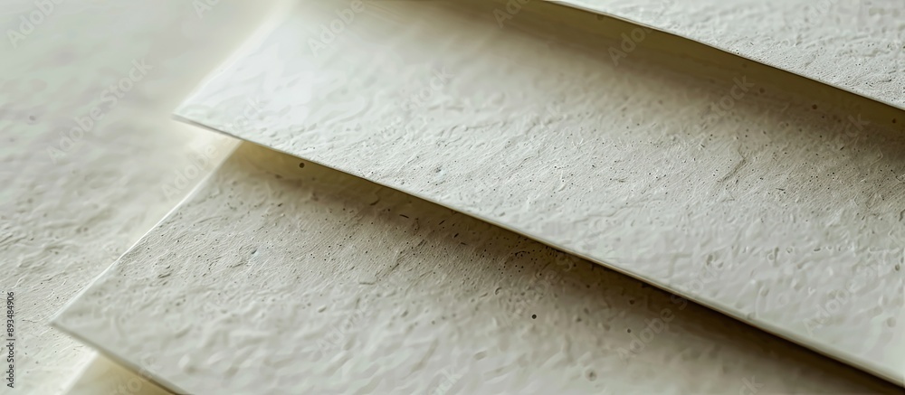 Poster sophisticated textured paper in light pastel beige with shadows creating an overlay effect for vario