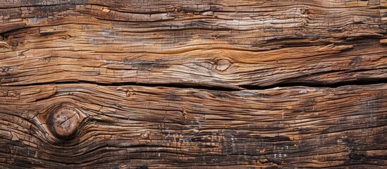 High quality image of a weathered brown wooden surface with a natural pattern suitable for copy space