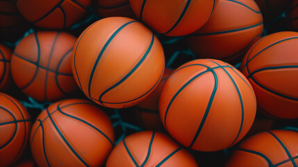 Obraz premium Wallpaper filled with basketballs