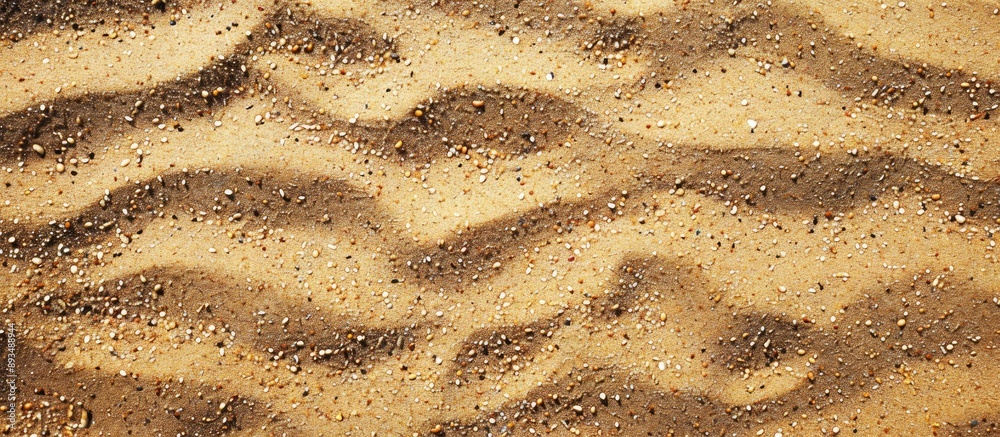Poster Close up of sand on a beach with space for writing text a copy space image