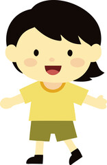 kid character vector image