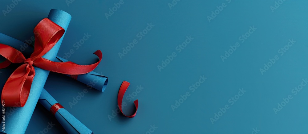Aufkleber Image of a diploma with copy space on a smooth area