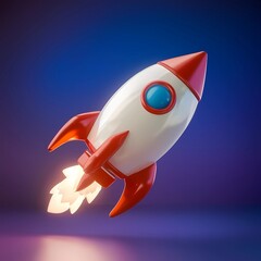 A 3D rocket for social media