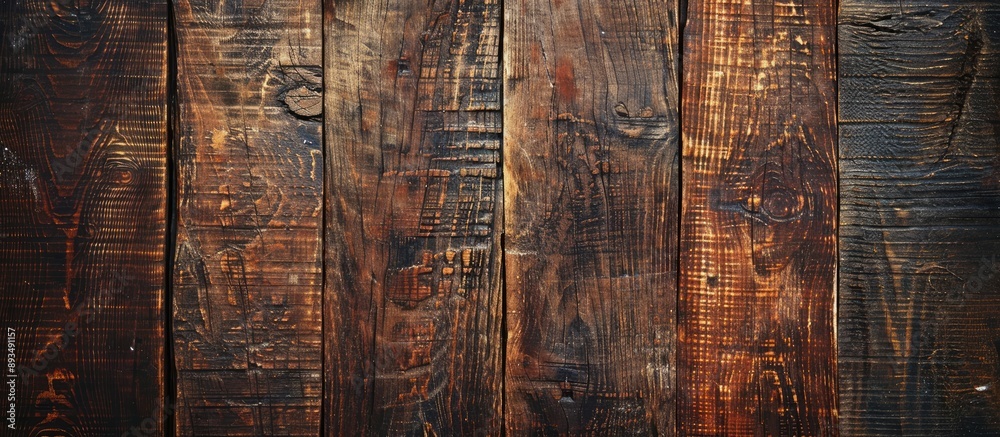 Aufkleber close up of a vintage wooden tabletop providing a textured background with ample copy space for imag