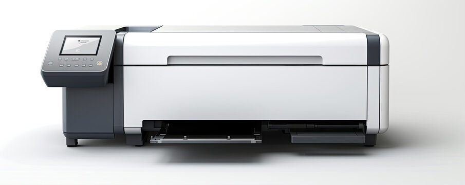 Large format printer on white background
