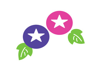 朝顔のイラスト