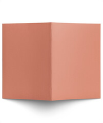 Angled View of Blank Blush Folded Card 5x7in