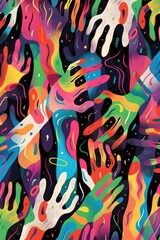 Obraz premium Colorful bones on contrast background art backgrounds cartoon.