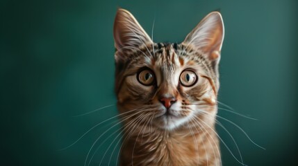 Obraz premium Curious Cat Portrait