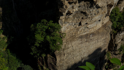 Zhangjiajie national forest park, China, Glass bridge of Zhangjiajie China Tianzishan with blue sky, concept of world heritage, avatar, heritage peak or cliff mountain, tourist attraction famous place