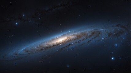 Fototapeta premium black starfield galaxy abstract background design