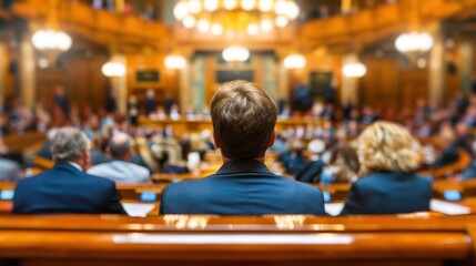 Political party convention, economic policy discussions, fiscal planning