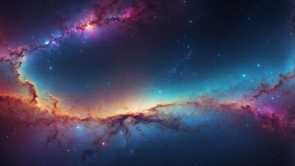 Fototapeta premium colorful starfield galaxy abstract background design