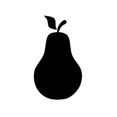 pear icon vector on white background