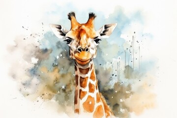 Animal in the zoo animal wildlife painting.