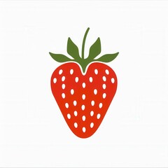 Vector icon illustration of strawberry