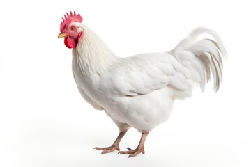 Fototapeta premium Chicken poultry animal white.