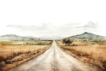 Obraz premium Road landscape outdoors horizon.