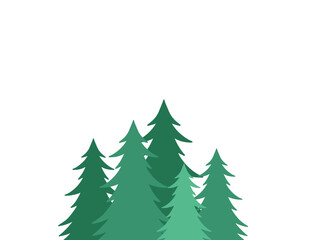 Christmas Spruce Tree Background Illustration