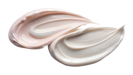 cream isolated on white