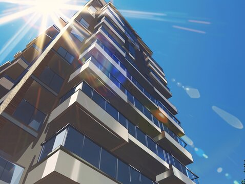 a low angle view of a building