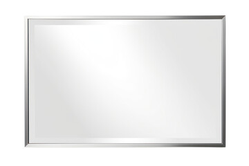 Obraz premium simple, rectangular mirror with a clean, modern design, isolated on a white background