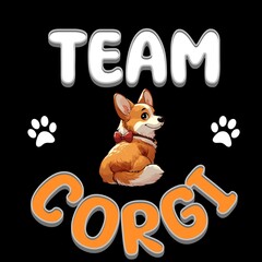Team corgi - Dog's lover tshirt design