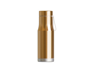 Thermal Sport Water Bottle 3D Rendering with transparent background