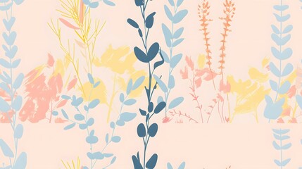 
A collection of image resources featuring simple, minimalistic paintings of various plants. Each image showcases a single plant, emphasizing clean lines and bold, vibrant color for a modern aesthetic