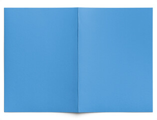 Open Blue Greeting Card Cover 5x7in