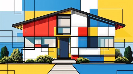 Geometric House Symbol