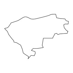 Bel Ombre district map, administrative division of Seychelles. Vector illustration.