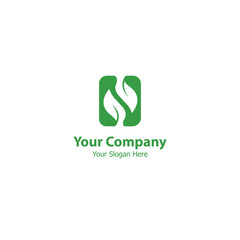 This logo is inspired by the letter n which means nutrition, and is combined with negative space with a leaf shape which symbolizes nutrition.